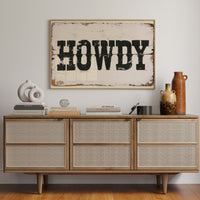 Howdy, Weathered Sign