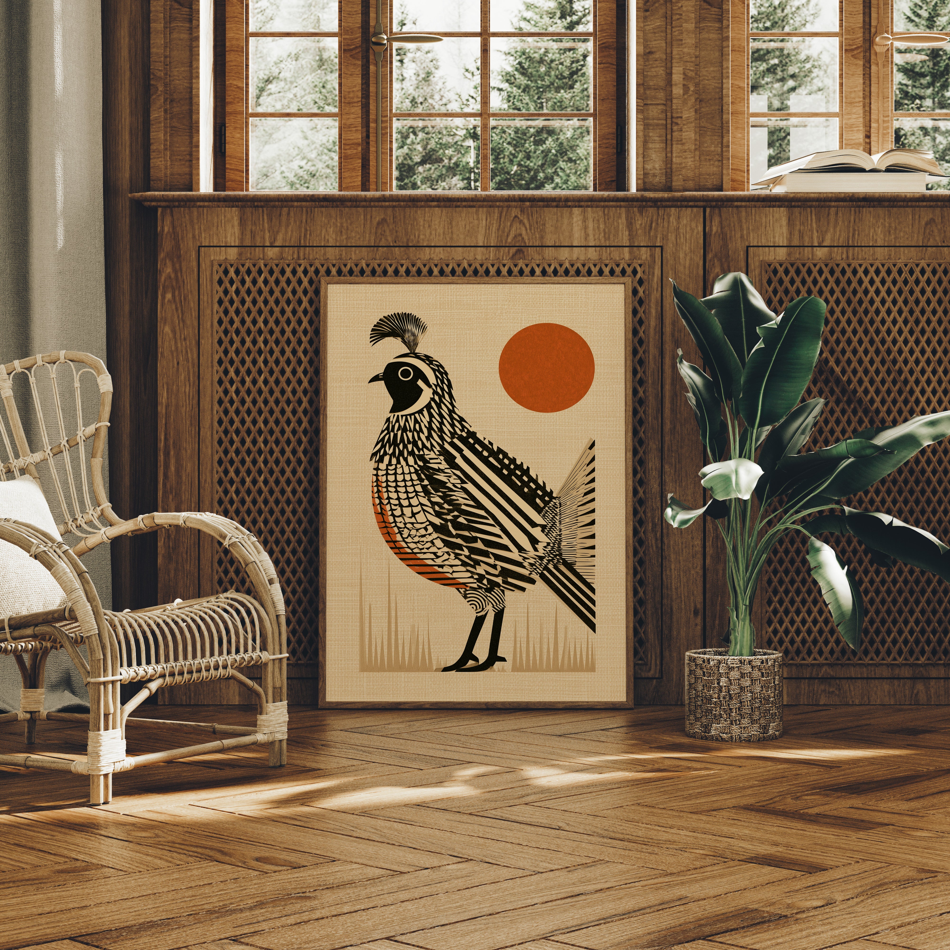 Quail Strikes A Pose