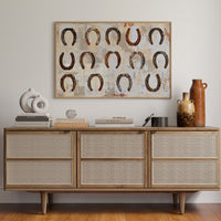 Fourteen Rusted Horseshoes