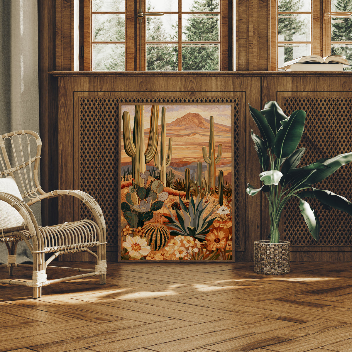 Desert in Full Bloom, Inlaid