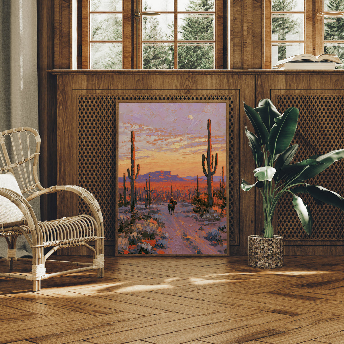 Sundown Ride Through the Saguaro