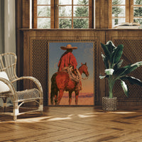 Vaquero on Chestnut Horse