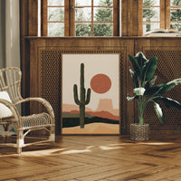 Minimalist Desert Sun Print