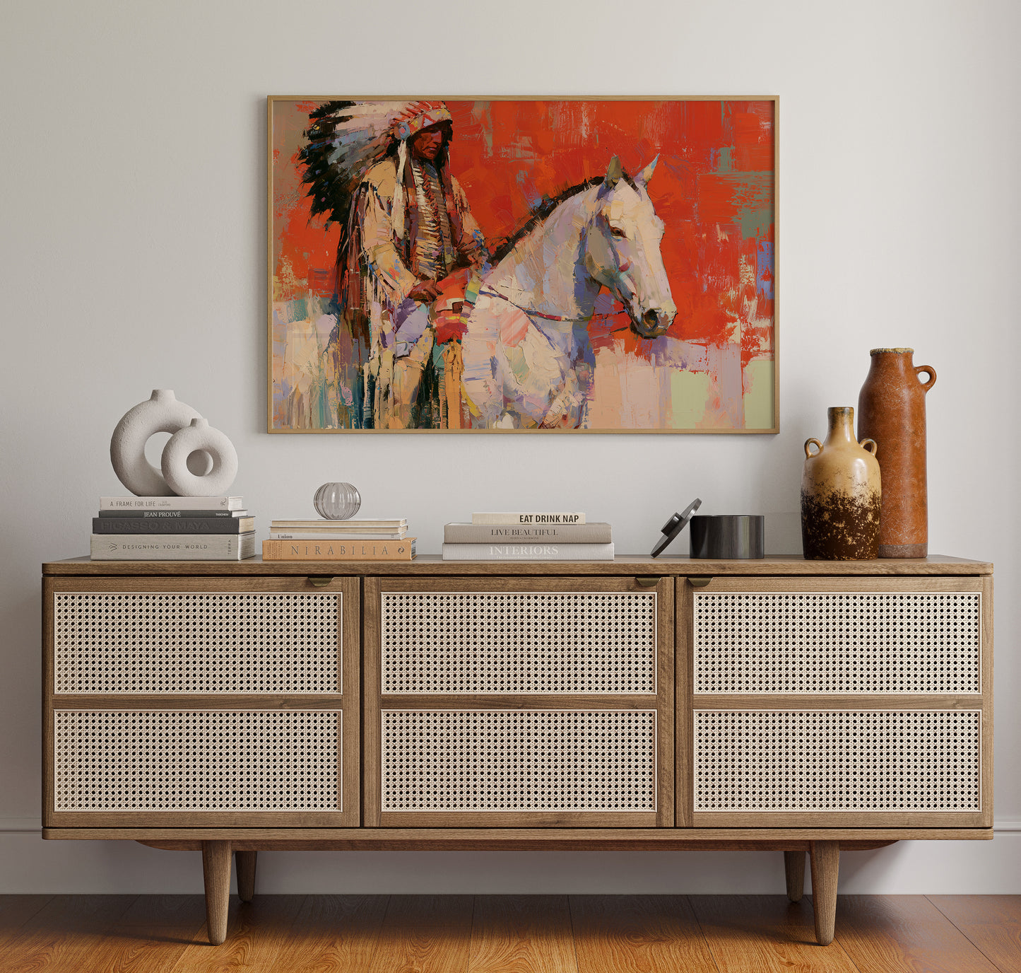 Portrait In Palette Knife