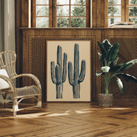 Saguaro Block Print