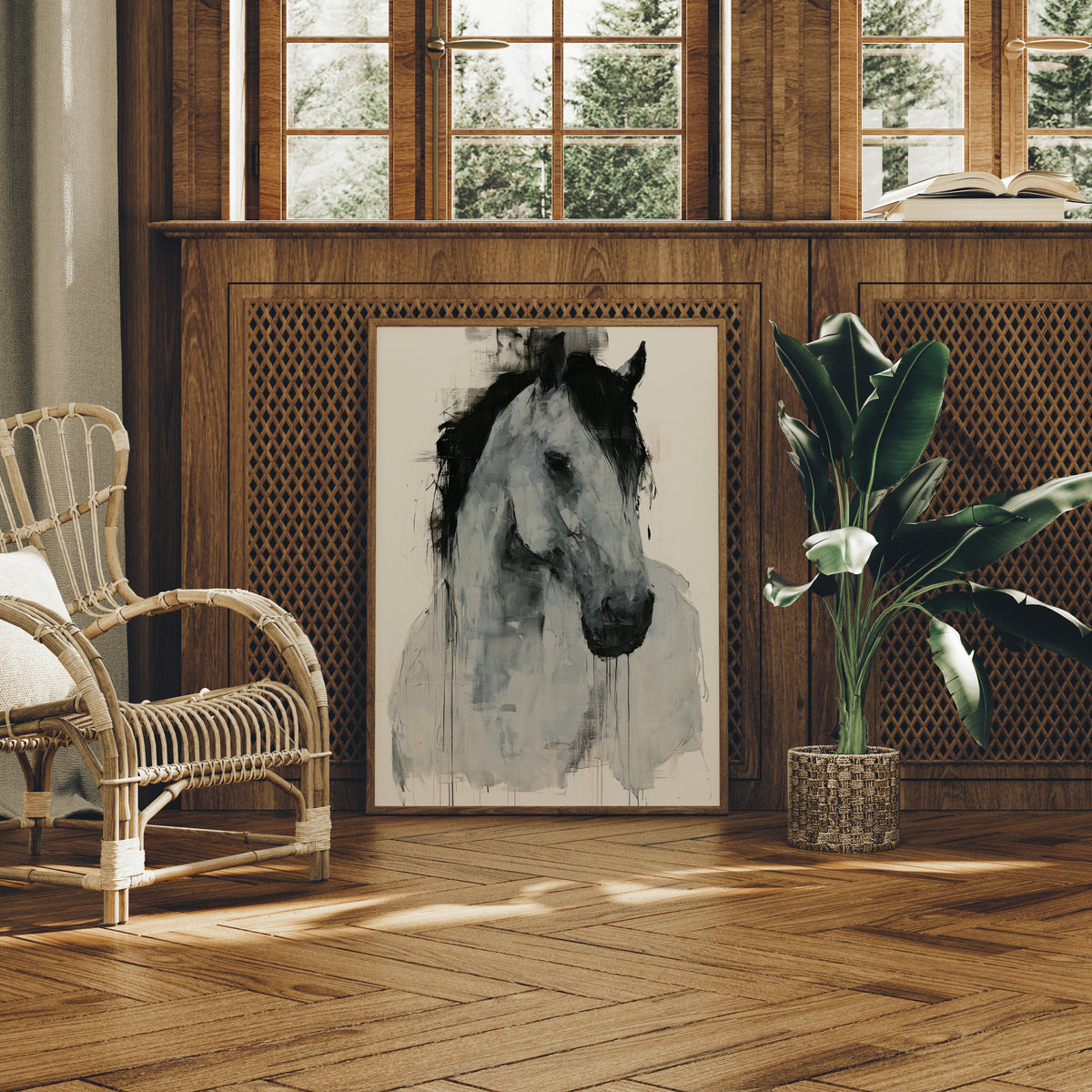 Gaze: A Horse Study in Ink