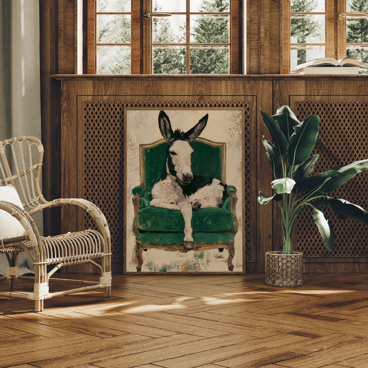 Donkey on a Velvet Throne
