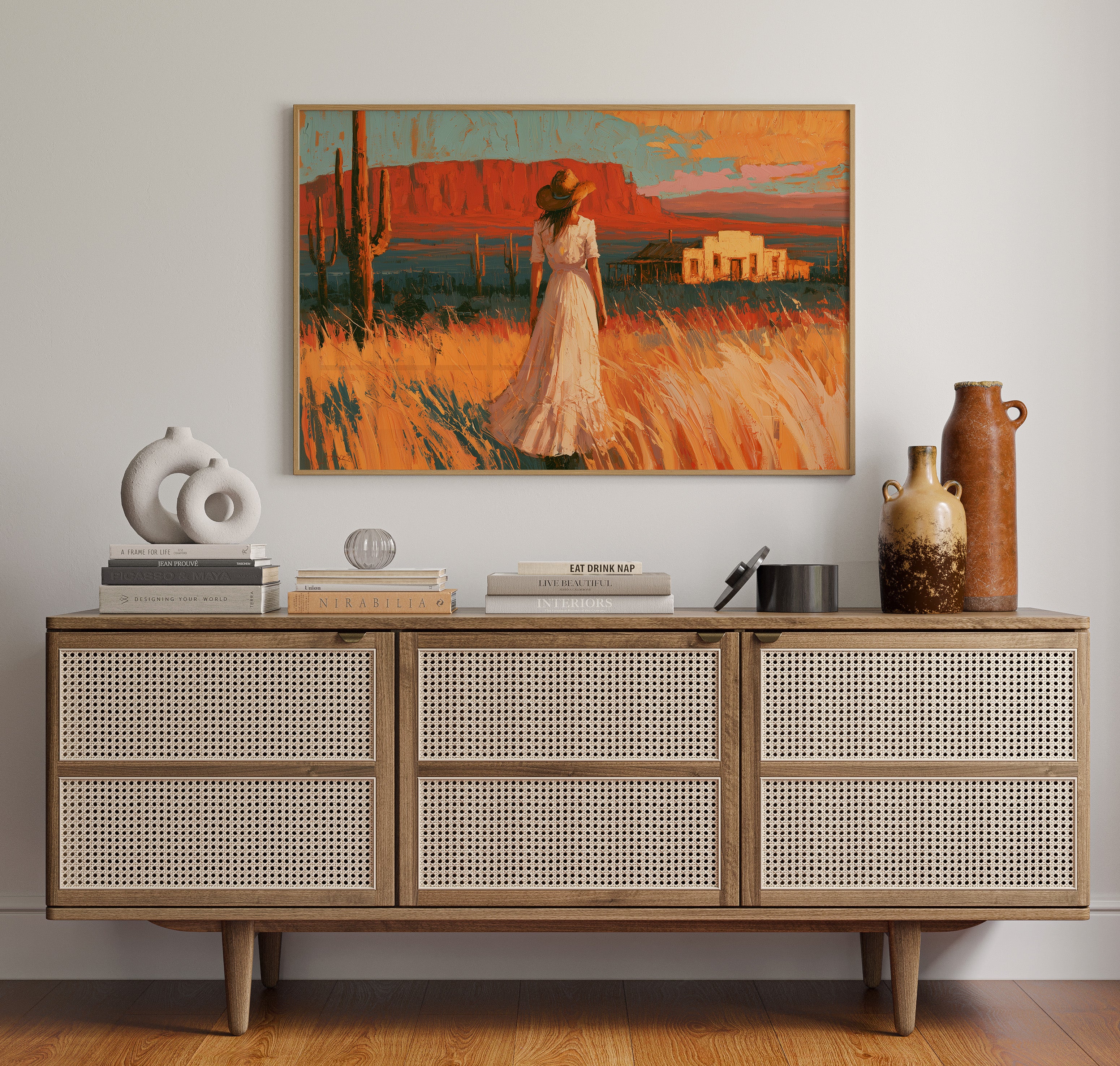 Homestead In Amber Light