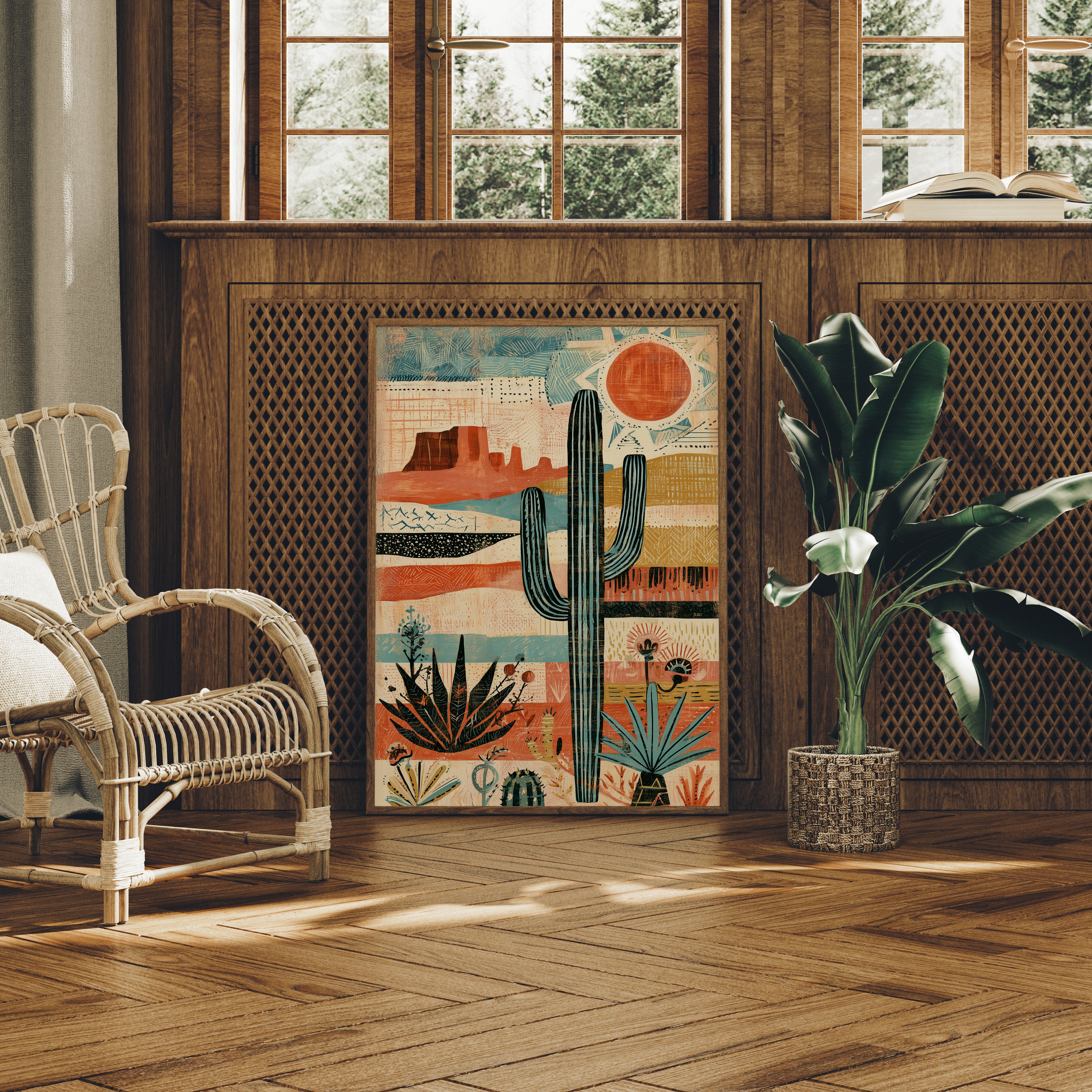 Mid-Century Desert: Saguaro Sun