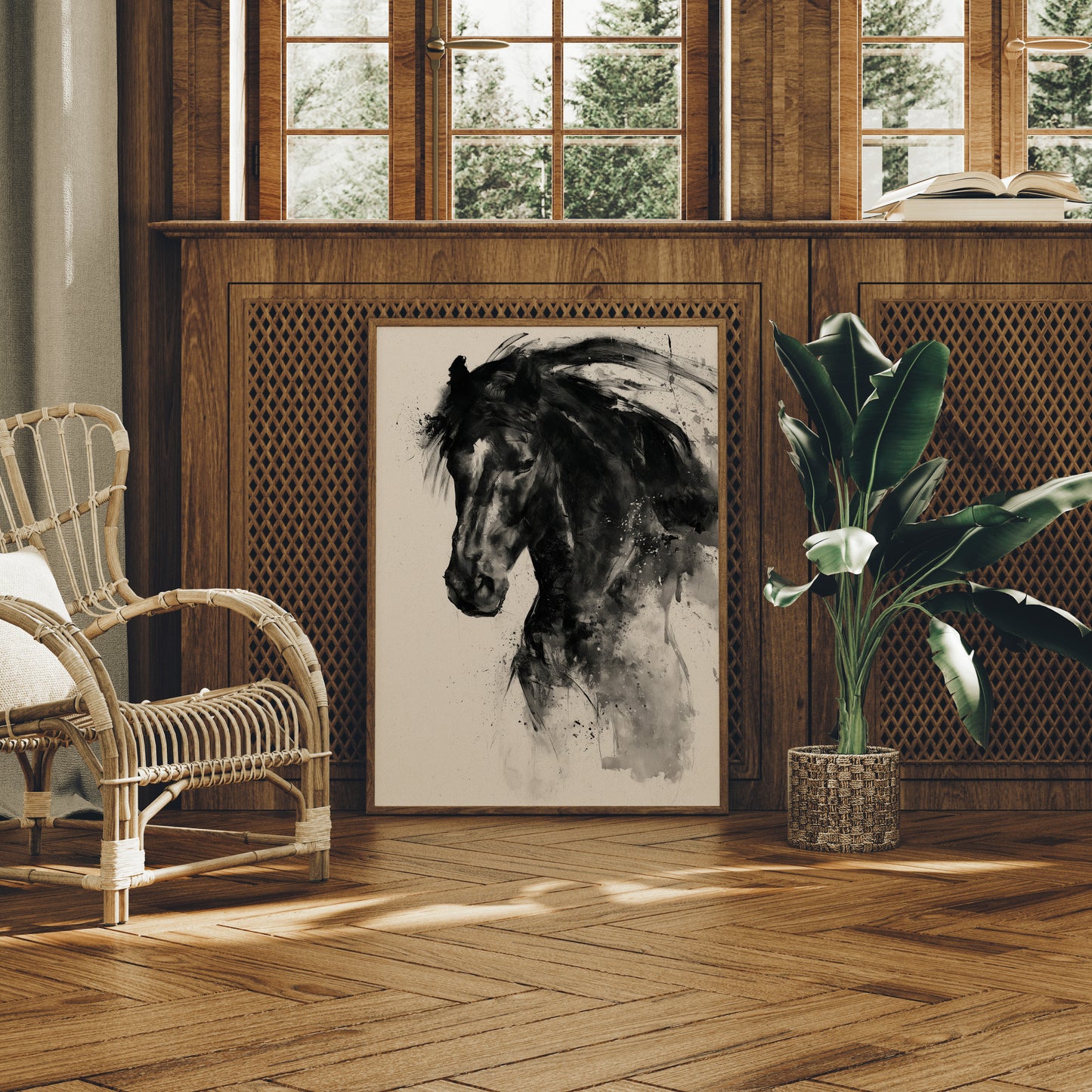 Unbridled Motion: Charcoal Stallion