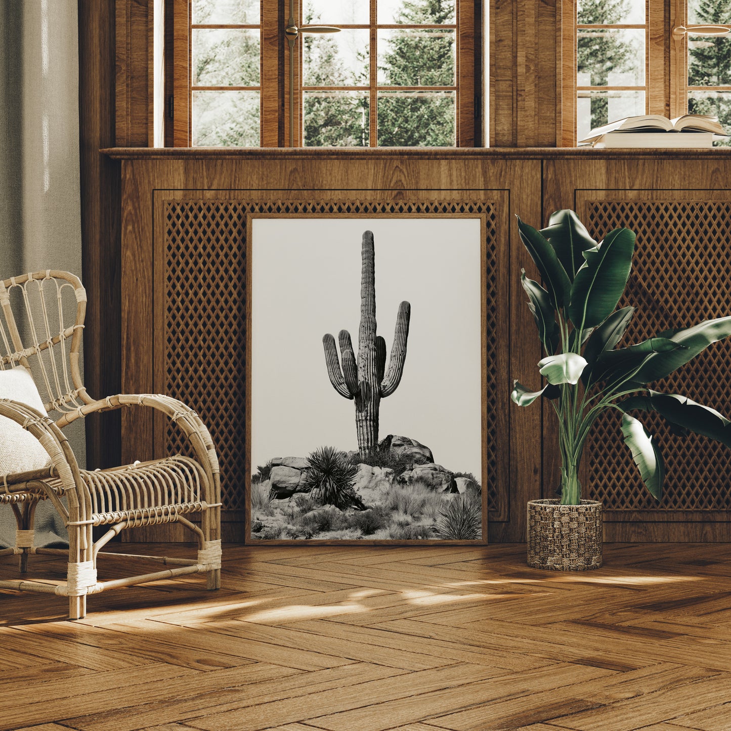 Lone Saguaro Standing Tall