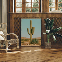 Saguaro Under Turquoise Sky