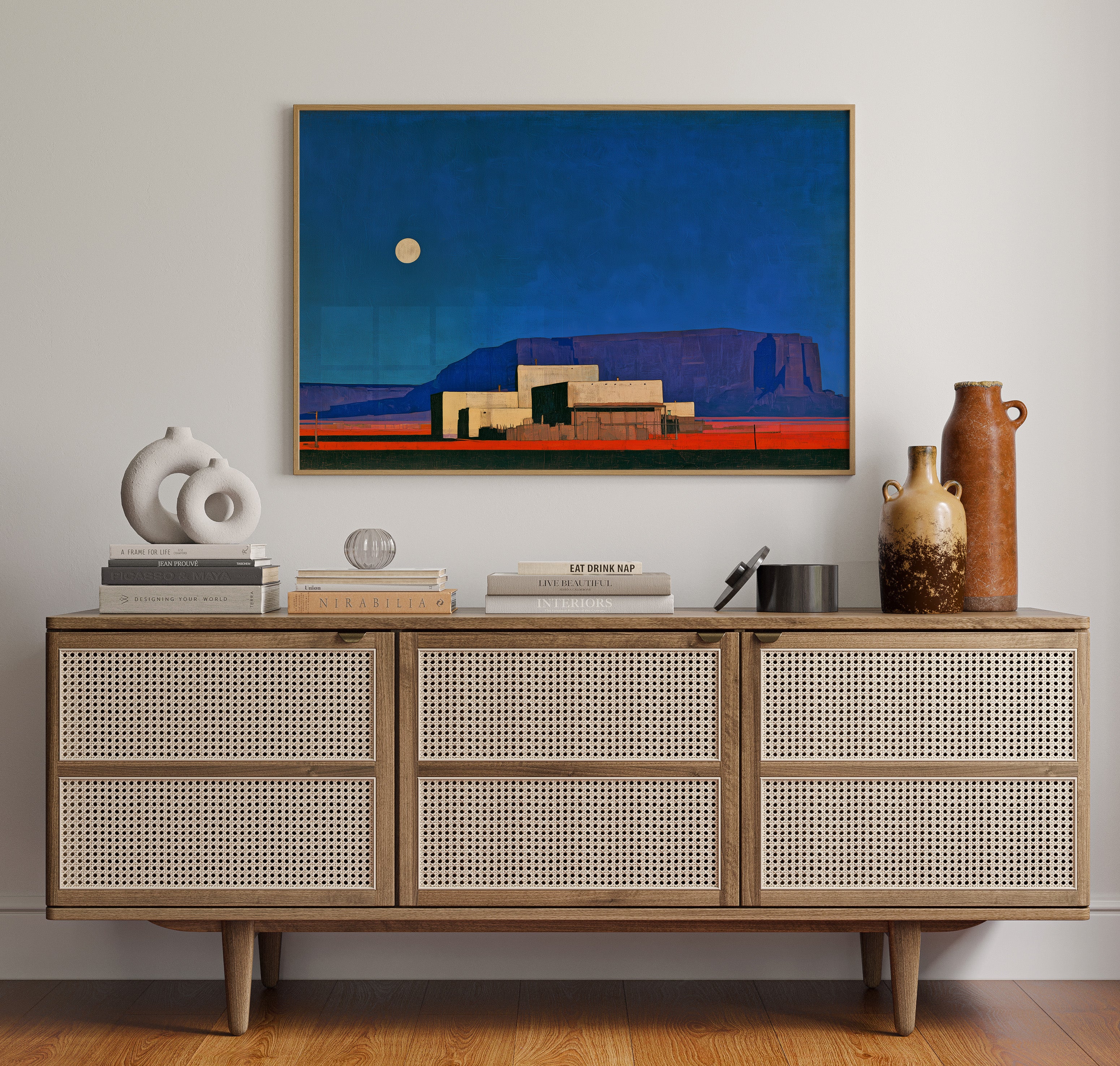 Moonrise Over The Pueblo