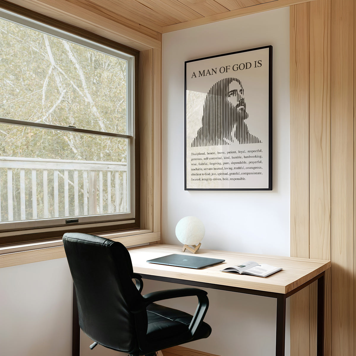 A Man of God: Ivory Line Portrait