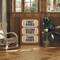 First, Second, Third Rodeo, Western Serif