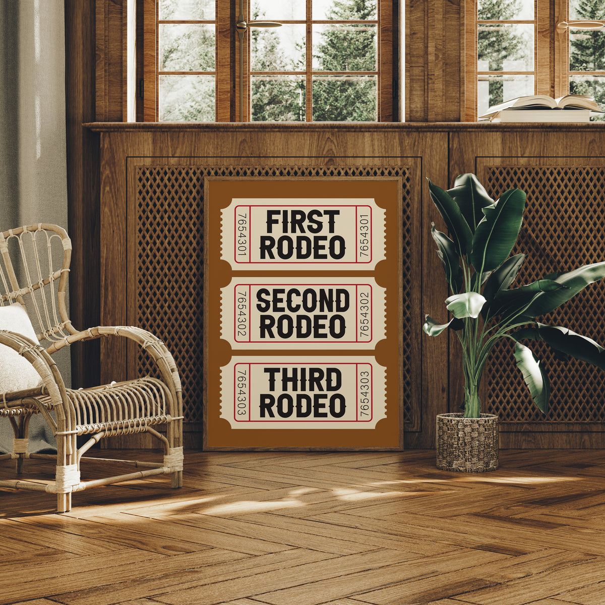 First, Second, Third Rodeo, Western Serif