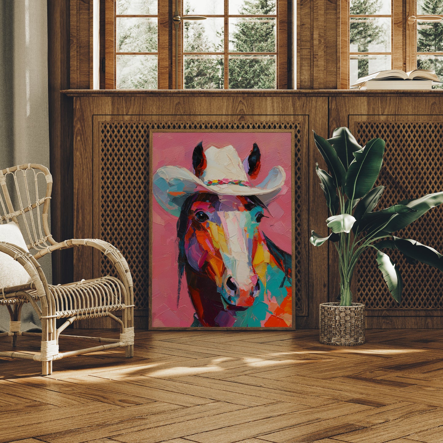 Neon Cowgirl In Bloom