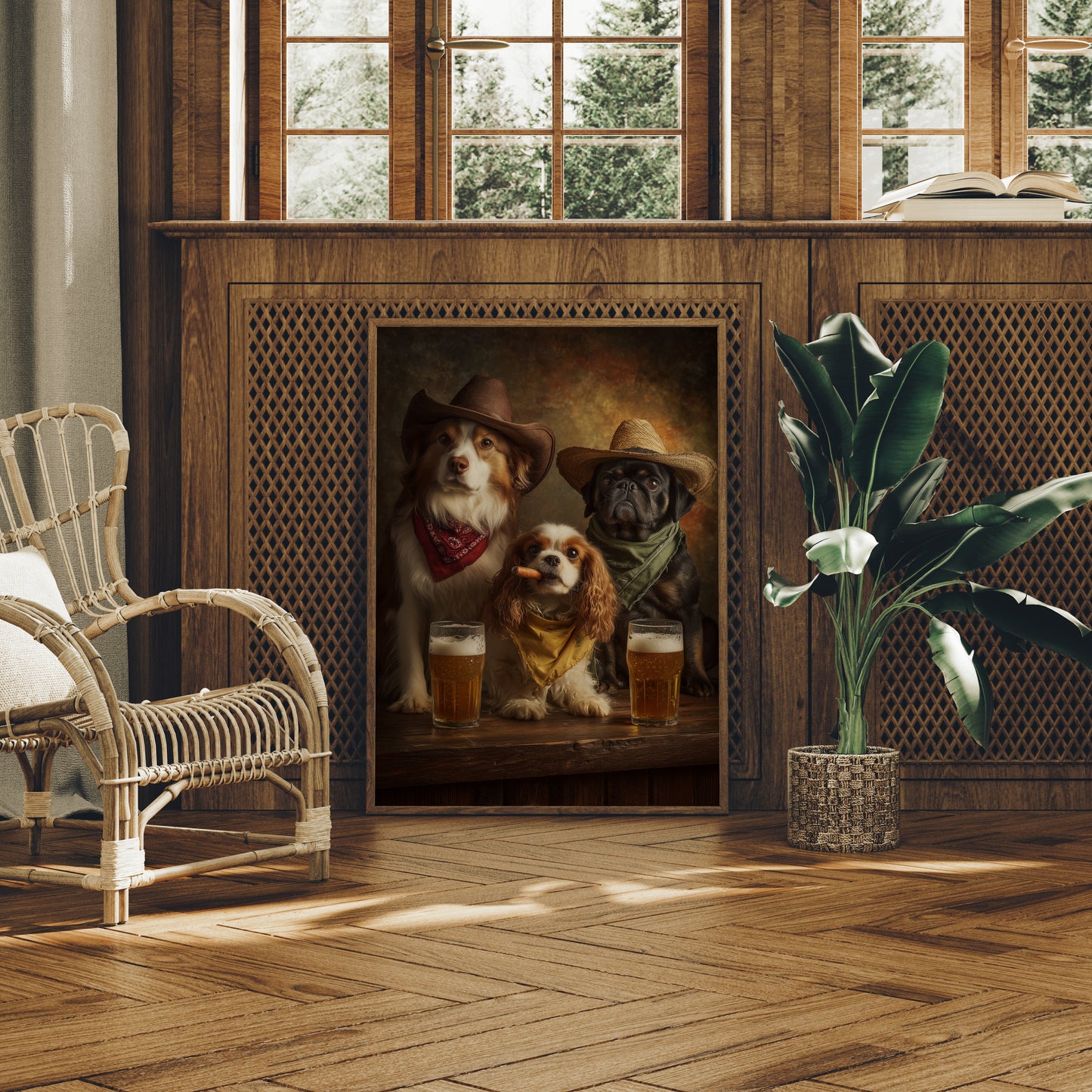 Three Dogs at Sundown Saloon