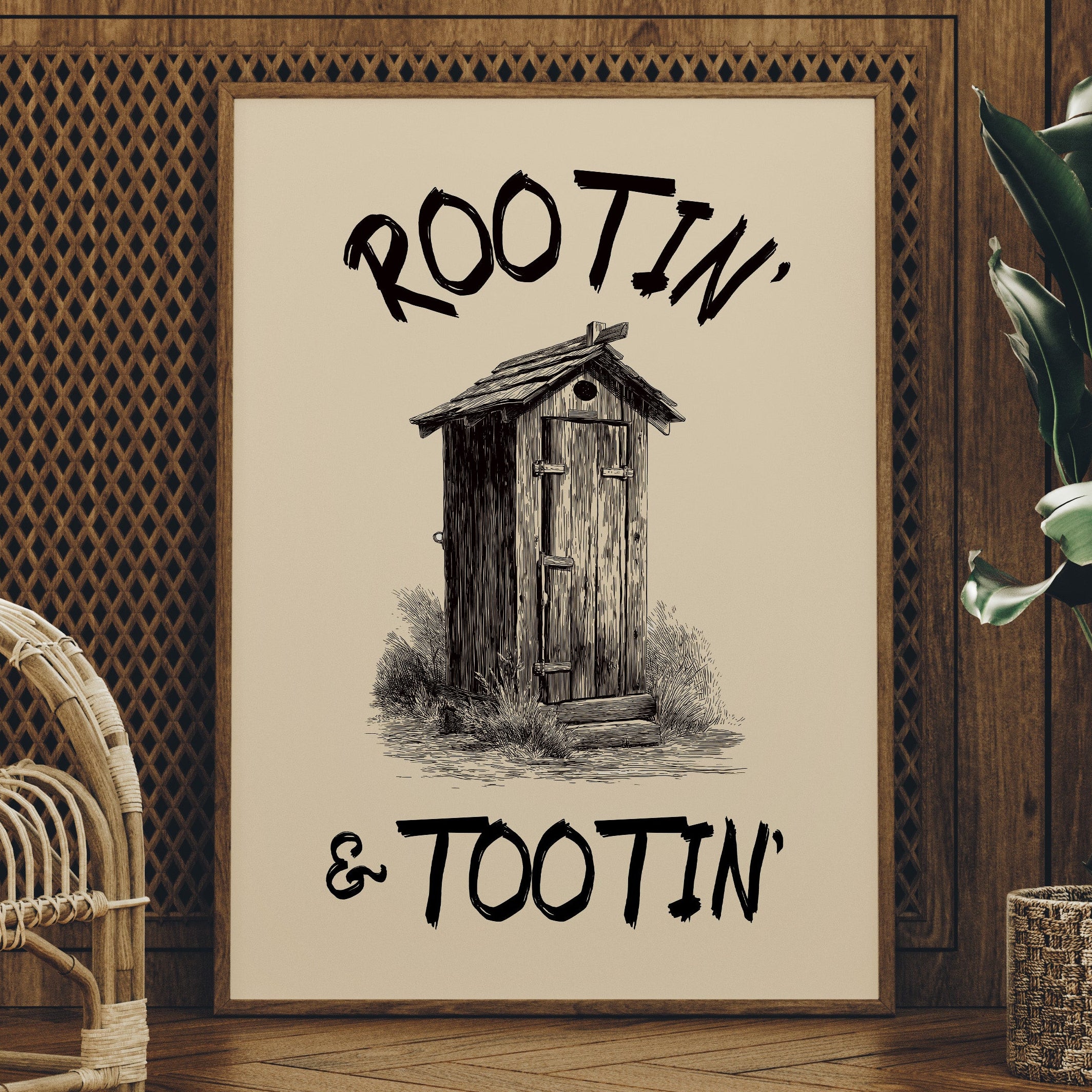 Rootin and Tootin Outhouse
