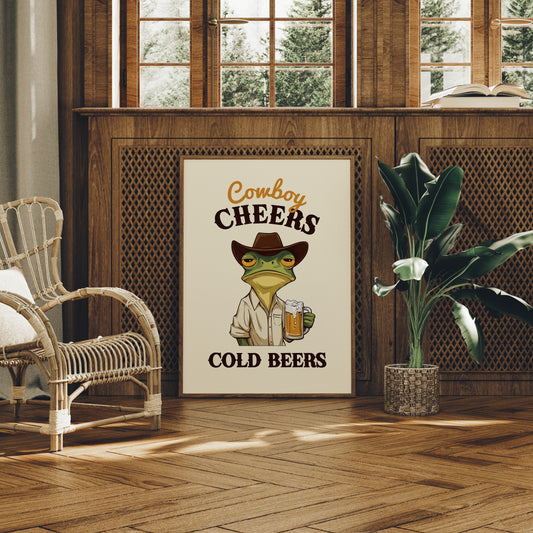 Cowboy Cheers Cold Beers