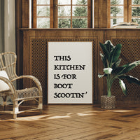 This Kitchen Is for Boot Scootin
