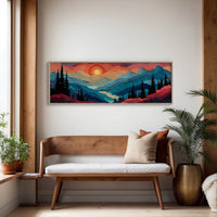 Sunset Layers Across Silent Peaks
