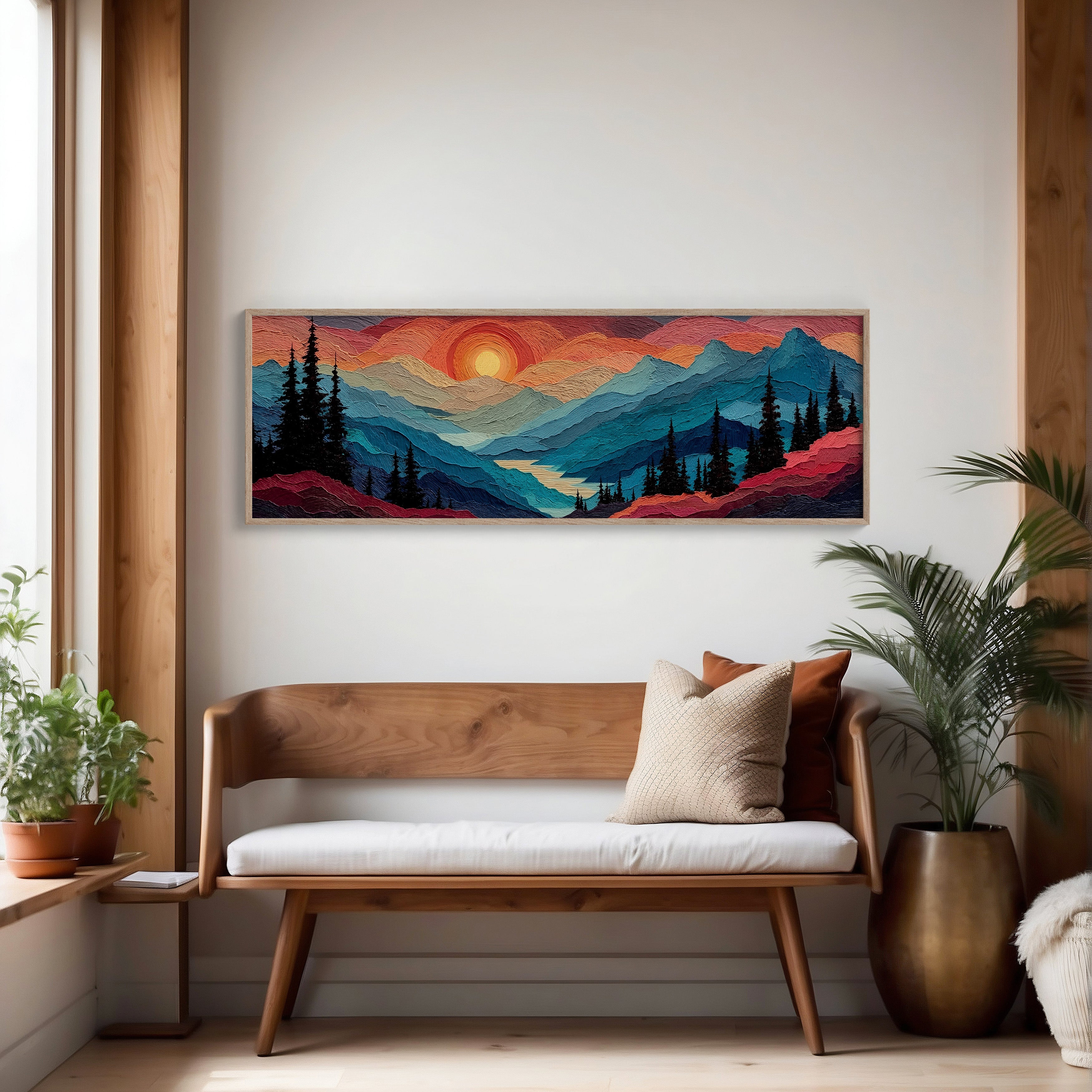 Sunset Layers Across Silent Peaks