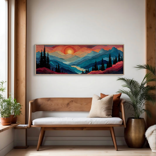 Sunset Layers Across Silent Peaks