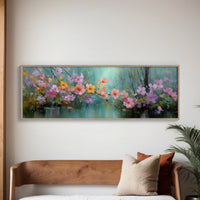 Blossoms Drifting Over Quiet Water