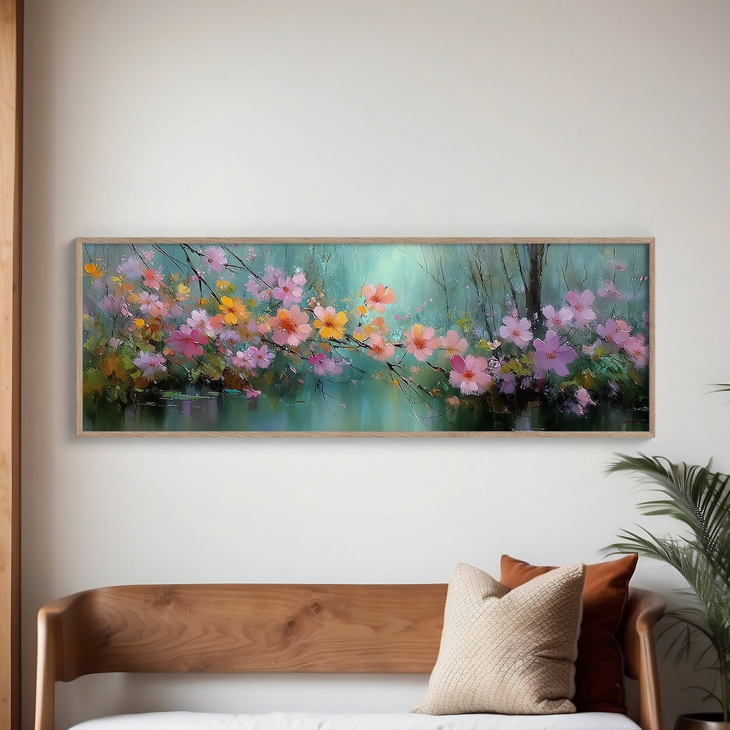 Blossoms Drifting Over Quiet Water