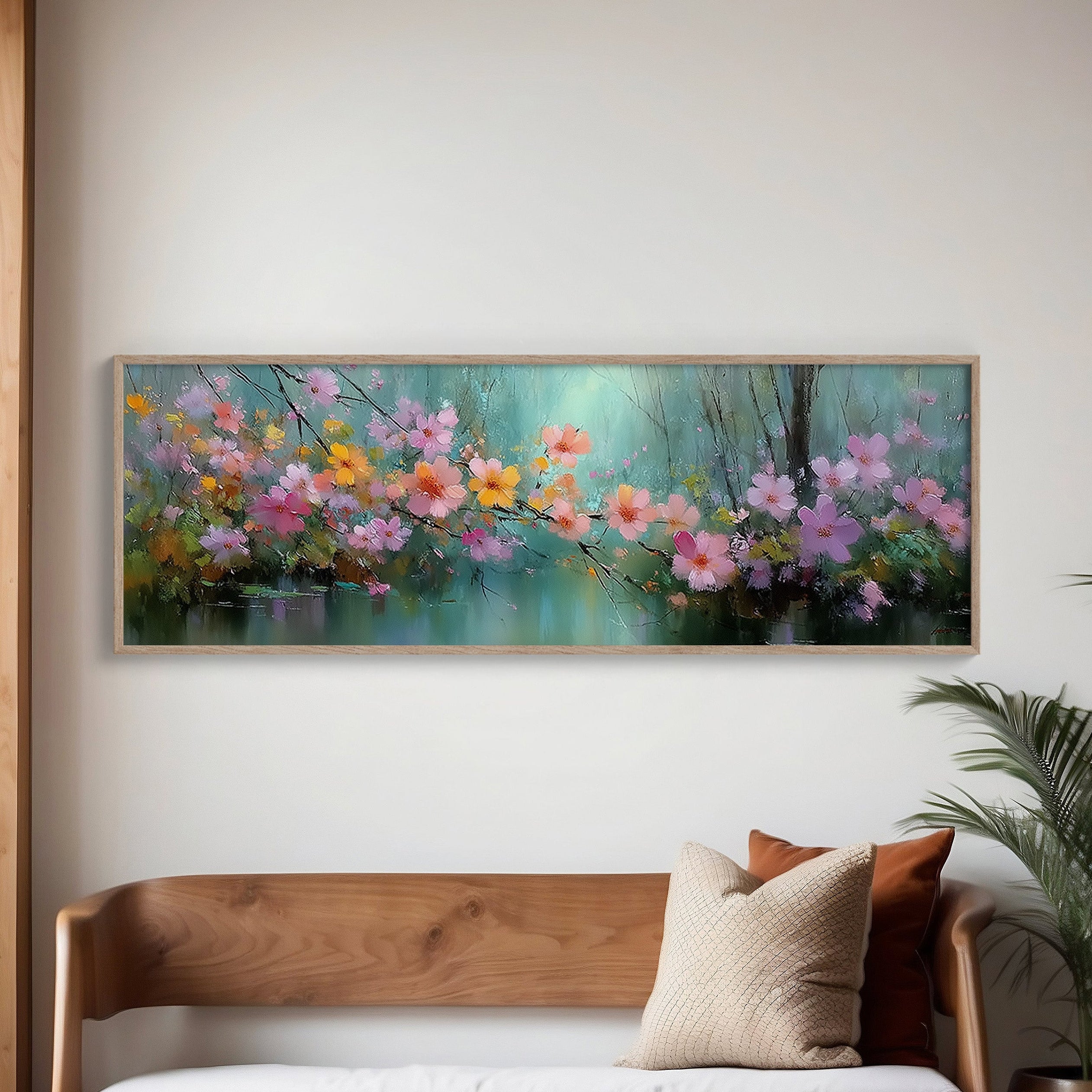 Blossoms Drifting Over Quiet Water