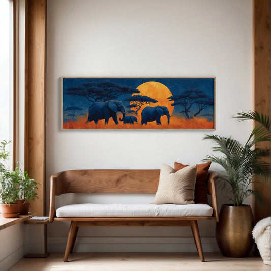 Silent Giants Beneath The Amber Moon