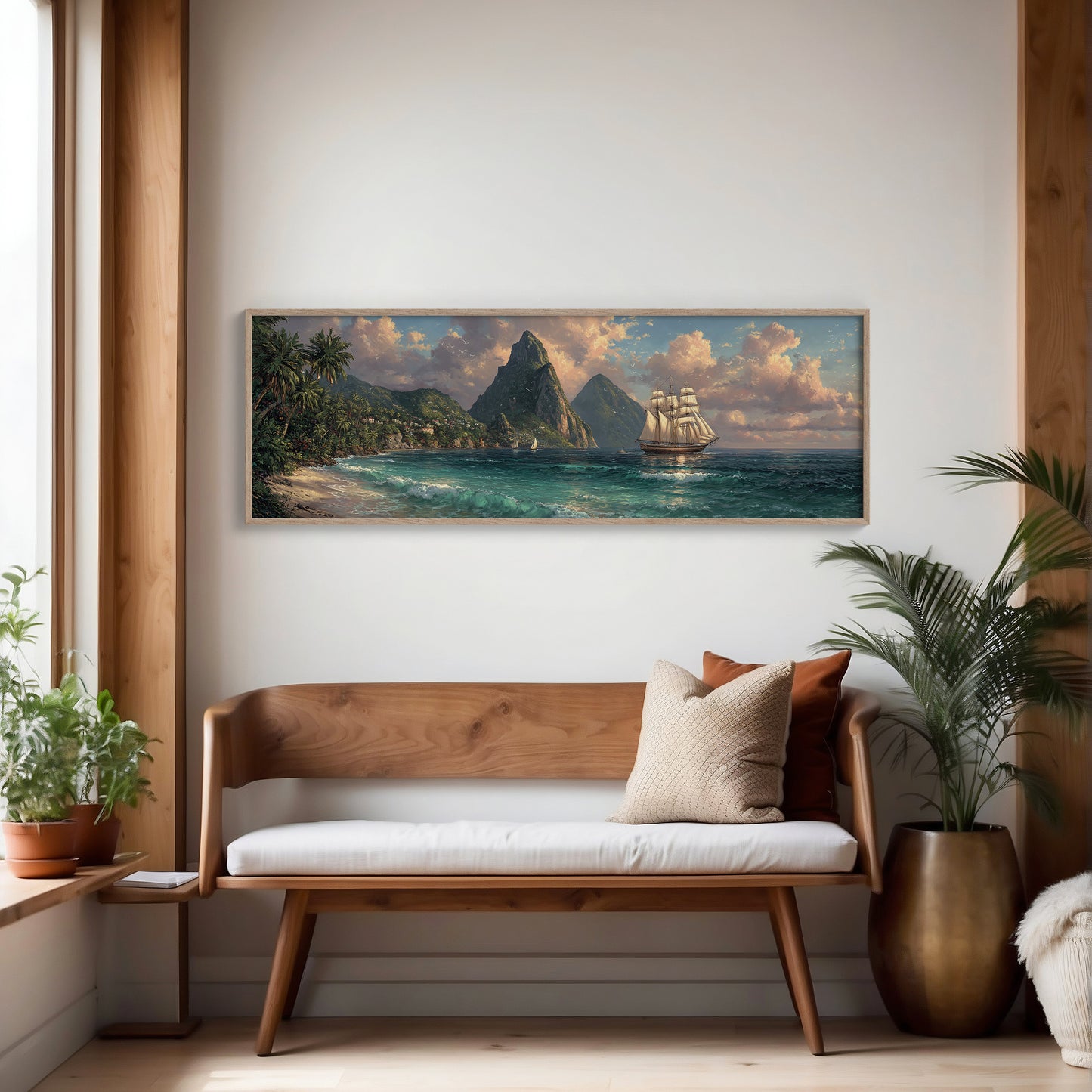 Sails Beneath Emerald Peaks