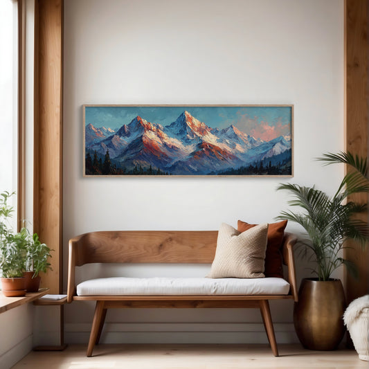 Crimson Light on Alpine Peaks