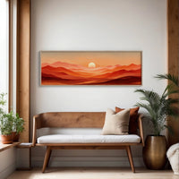 Sunset Waves of Amber Hills