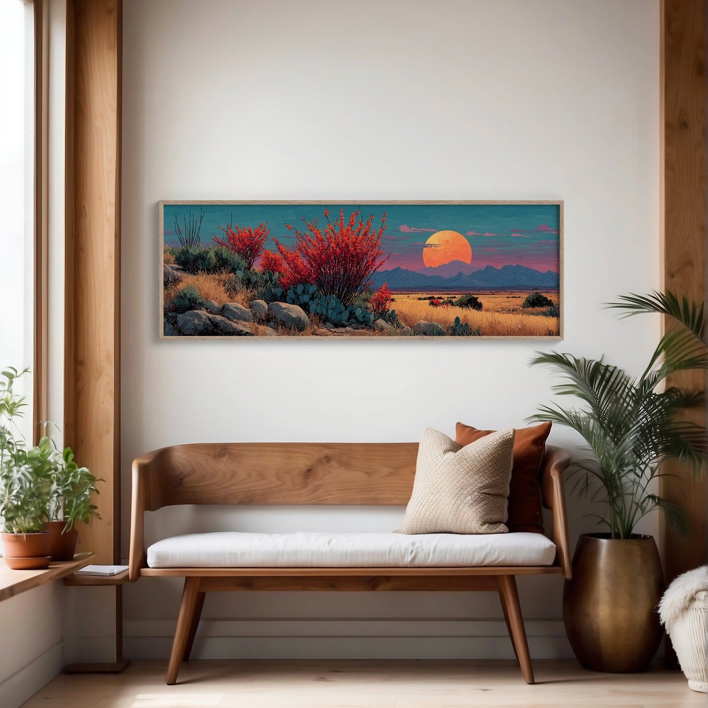 Desert Bloom at Sundown