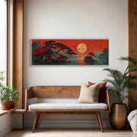 Crimson Sun Over Quiet Isles