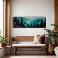 Misty Pines at Dawn