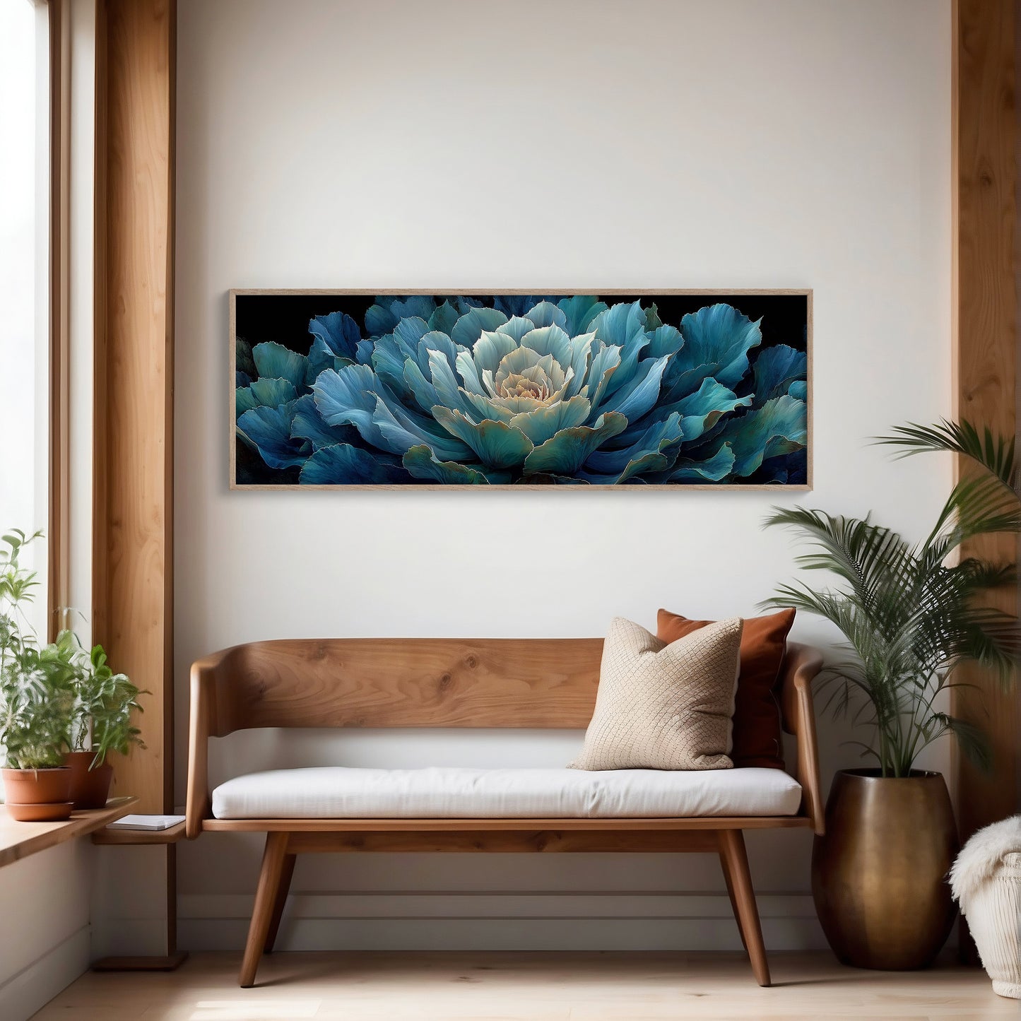 Midnight Bloom In Teal