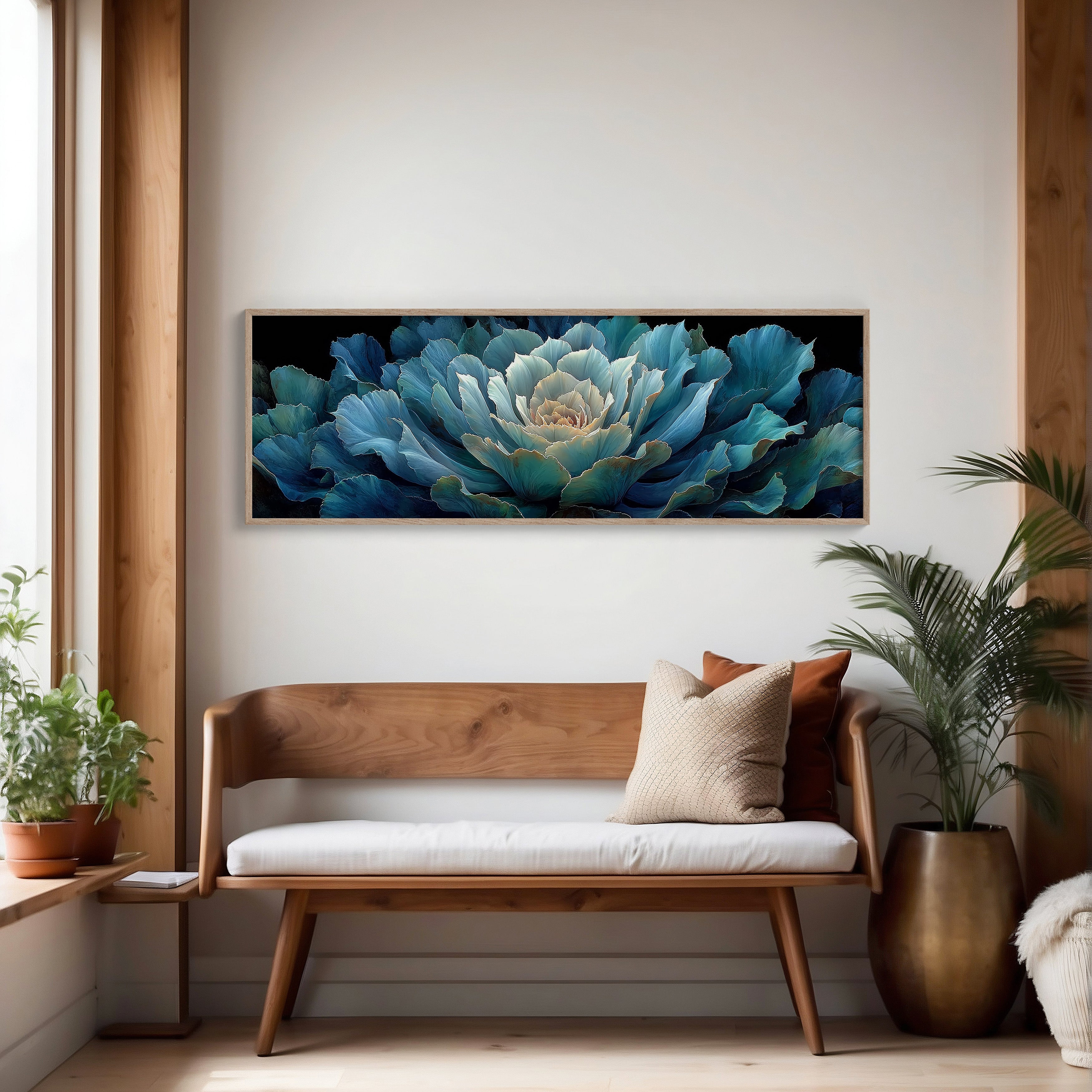 Midnight Bloom In Teal