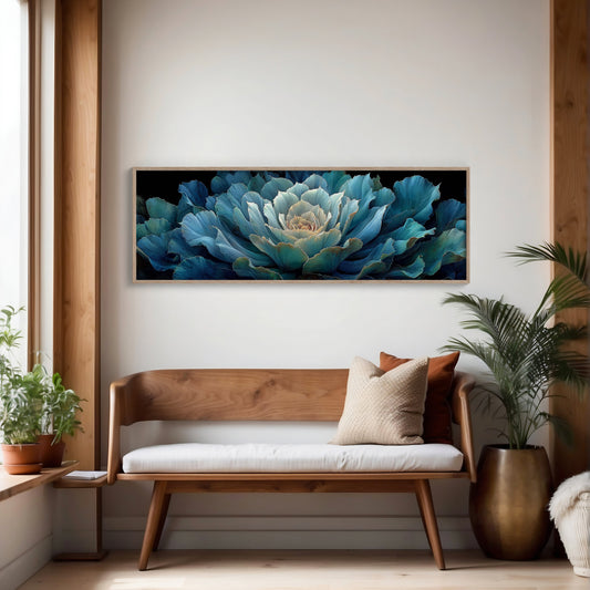 Midnight Bloom In Teal