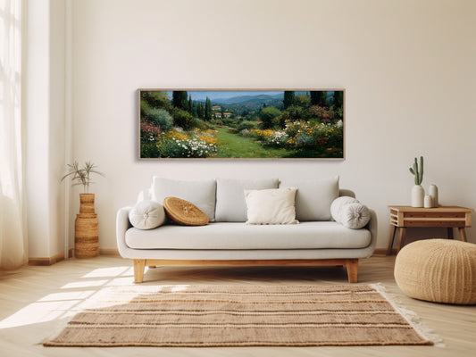 Sunlit Garden Path In Tuscany