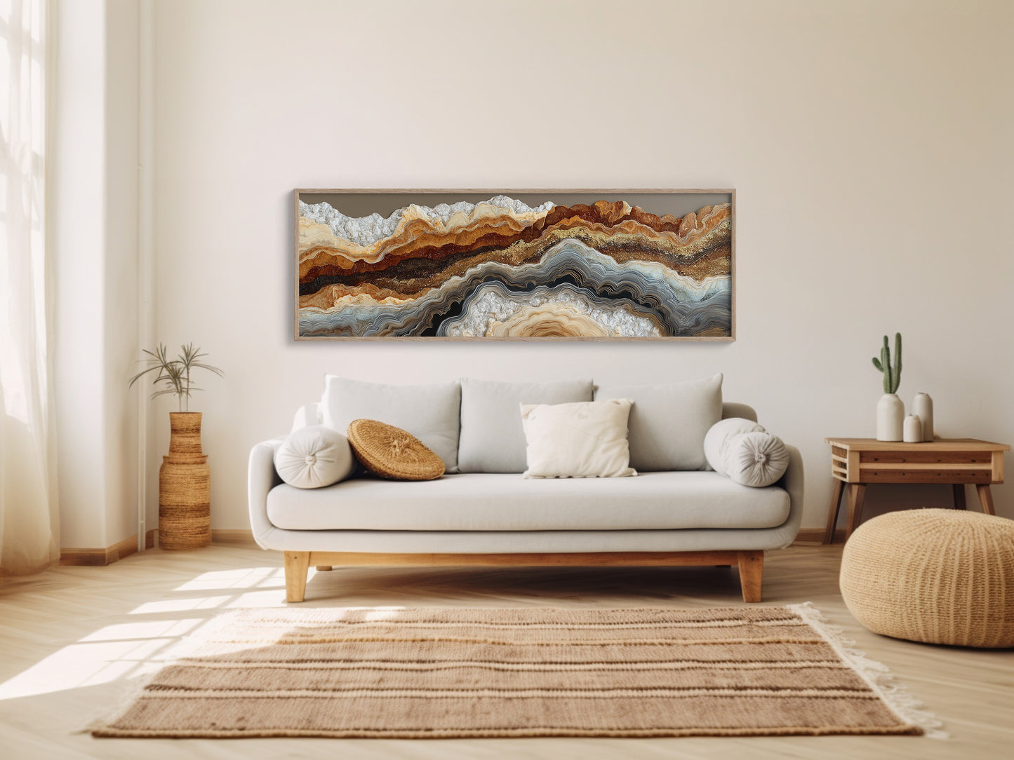 Radiant Mosaic Sunburst Pattern