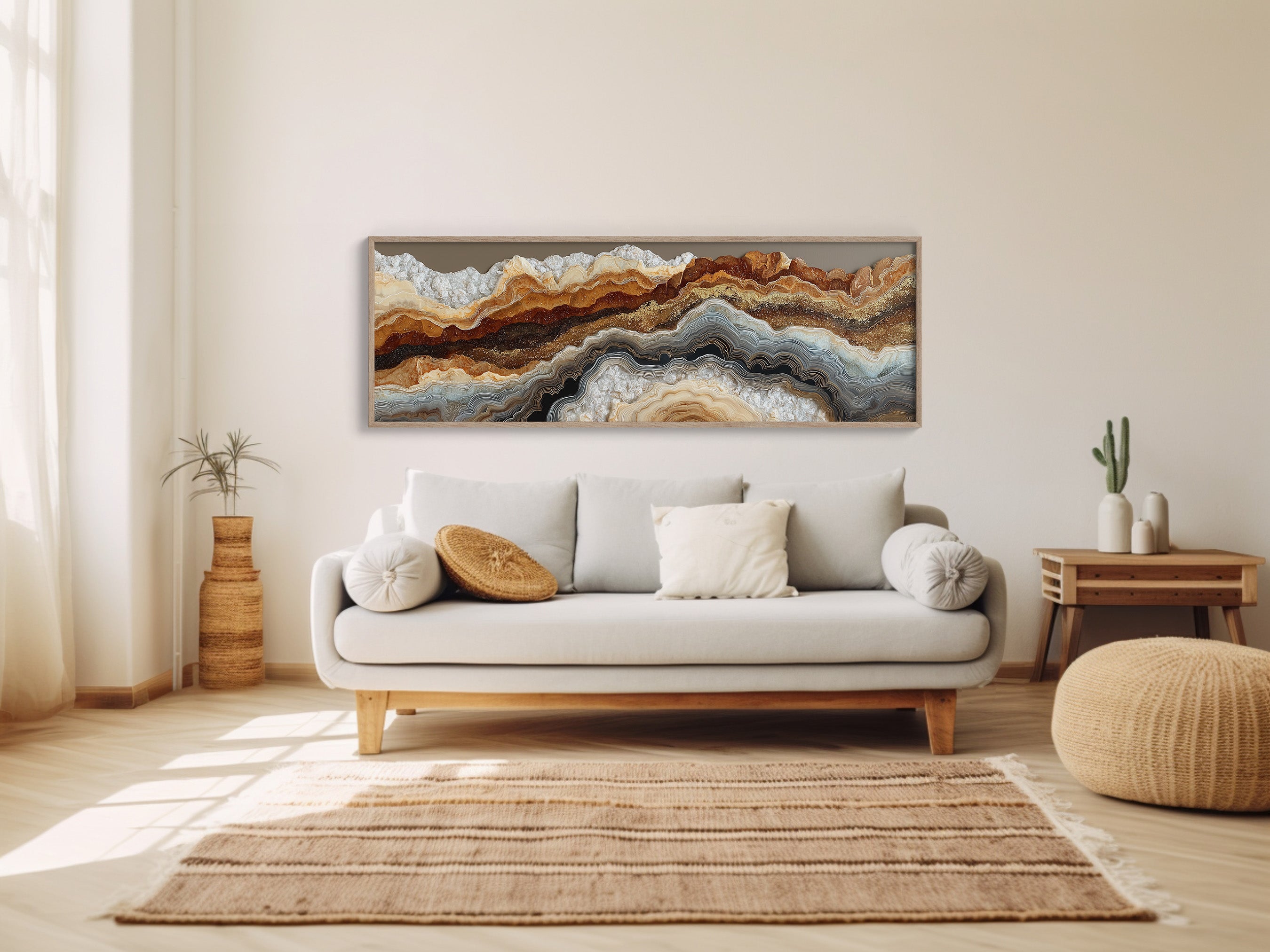 Radiant Mosaic Sunburst Pattern