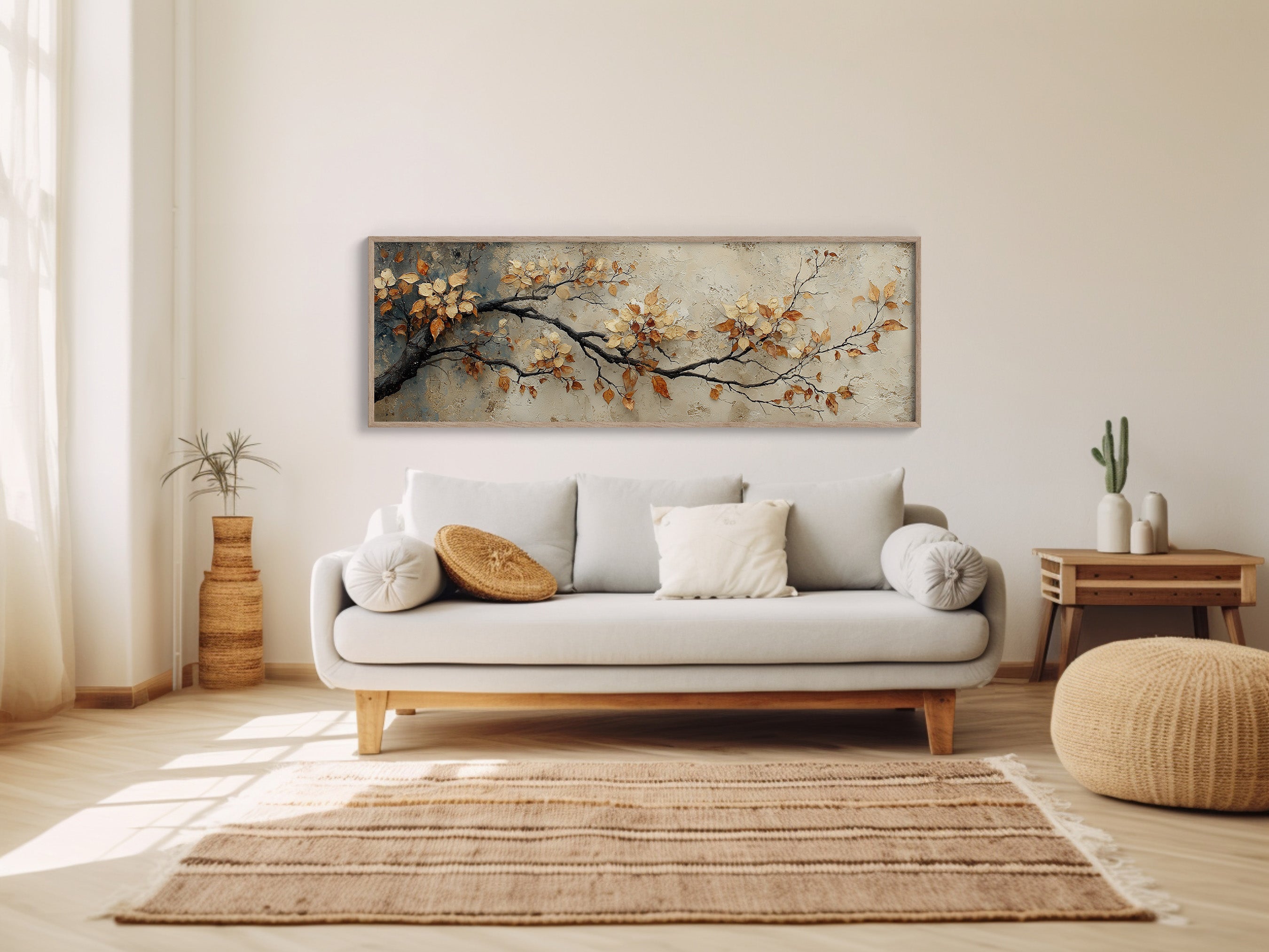 Golden Leaves On Quiet Branch