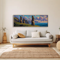 Easter Island Moai Coastal Sunset