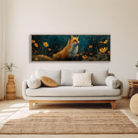 Enchanted Forest Fox and Wildflowers