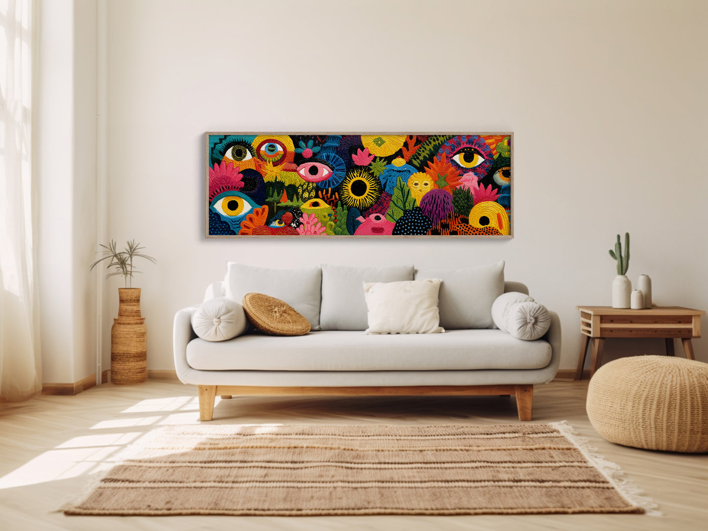 Eyes Watching Through Color