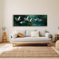 White Herons in Silent Flight