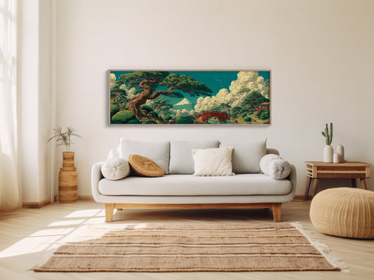 Mount Fuji Garden Bridge Landscape